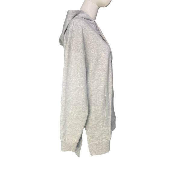 Yogalicious Cloud Plush Catalina Jacket Light Gray Zip Hoodie Size S Cozy - Picture 5 of 9